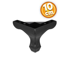 Badem10 10 cm Siyah Baza Ayak Mobilya Kanepe Sehpa Puf Koltuk Ayağı