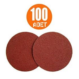 Badem10 100 Adet 115 mm Spiral Avuç Taşlama Jumbo Paket 220 Kum Cırt Zımpara