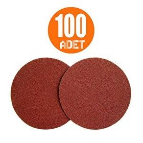 Badem10 100 Adet 115 mm Spiral Avuç Taşlama Jumbo Paket 320 Kum Cırt Zımpara
