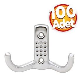 Badem10 100 Adet Portmanto Vestiyer Noktalı Duvar Metal Askı
