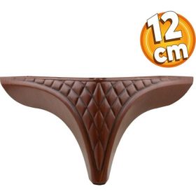 Badem10 12 cm Kahverengi Baza Ayak Mobilya Kanepe Sehpa Puf Koltuk Ayağı