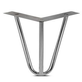 Badem10 12 cm Krom Metal Baza Mobilya Koltuk Kanepe Sehpa Puf Ünite Ayağı