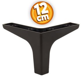 Badem10 12 cm Siyah Baza Mobilya Kanepe Koltuk Ünite Puf Ayağı