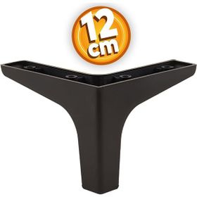 Badem10 12 cm Siyah Baza Mobilya Kanepe Koltuk Ünite Puf Ayağı