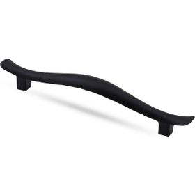 Badem10 128 mm Mat Siyah Metal Kulp Orkide Çekmece Dolap Kapak Kulbu