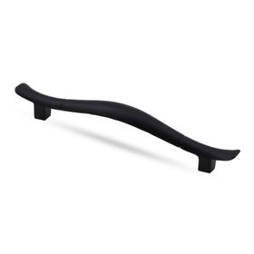 Badem10 128 mm Mat Siyah Metal Kulp Orkide Çekmece Dolap Kapak Kulbu