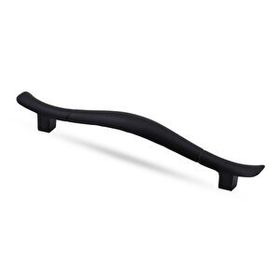 Badem10 128 mm Mat Siyah Metal Kulp Orkide Çekmece Dolap Kapak Kulbu