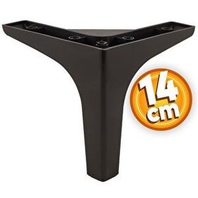 Badem10 14 cm Siyah Baza Ayak Mobilya Kanepe Koltuk Masa Puf Ünite Ayağı