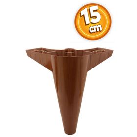 Badem10 15 cm Kahverengi Baza Ayak Mobilya Kanepe Sehpa Puf Koltuk Ayağı