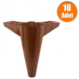 Badem10 15 cm Kahverengi Baza Ayak Mobilya Kanepe Sehpa Puf Koltuk Ayağı