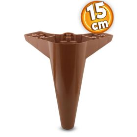 Badem10 15 cm Kahverengi Baza Ayak Mobilya Kanepe Sehpa Puf Koltuk Ayağı