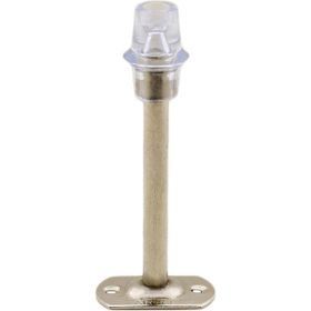 Badem10 15 cm Krom Metal Vidalı Silikonlu Kapı Stoperi