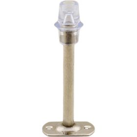 Badem10 15 cm Krom Metal Vidalı Silikonlu Kapı Stoperi