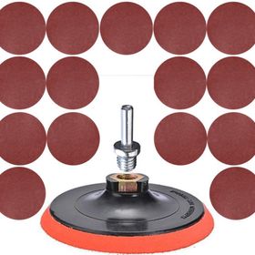 Badem10 17 Parça Cırt Zımpara Seti + 115 mm Matkap Aparatı