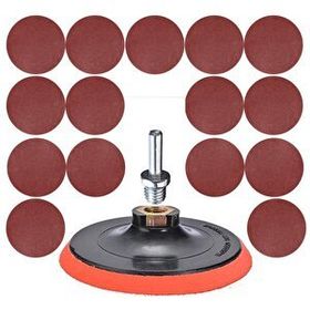 Badem10 17 Parça Cırt Zımpara Seti + 115 mm Matkap Aparatı