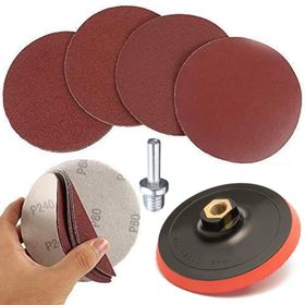 Badem10 17 Parça Cırt Zımpara Seti + 115 mm Matkap Aparatı