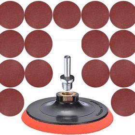 Badem10 17 Parça Cırt Zımpara Seti + 115 mm Matkap Aparatı
