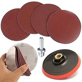 Badem10 17 Parça Cırt Zımpara Seti + 115 mm Matkap Aparatı