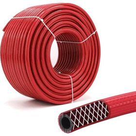 Badem10 20 Metre Çelik Kompresör 8 mm Thermo Hortum Kırmızı Hava Hortumu
