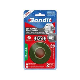 Badem10 20 mm x 1.5 Metre BNMD2015 Bondit Çift Taraflı Montaj Bandı
