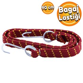 Badem10 20 mm x 90 cm Geniş Kancalı Oto Araç Araba Bagaj Lastiği Bisiklet Sabitleme Yük Taşıma Lastik