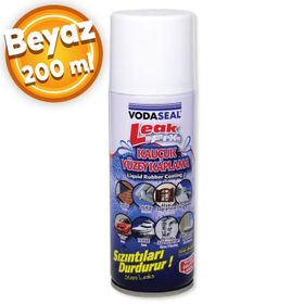 Badem10 200 ml Leak Fix Su Geçirmez Sızdırmaz Sızıntı Önleyici Kauçuk Kaplama İzolayson Beyaz Sprey