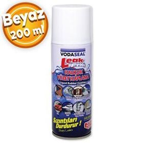 Badem10 200 ml Leak Fix Su Geçirmez Sızdırmaz Sızıntı Önleyici Kauçuk Kaplama İzolayson Beyaz Sprey