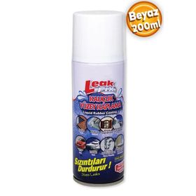 Badem10 200 ml Leak Fix Su Geçirmez Sızdırmaz Sızıntı Önleyici Kauçuk Kaplama İzolayson Beyaz Sprey