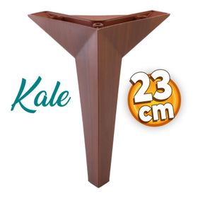 Badem10 23 cm Kahverengi Ahşap Desenli Kale Lüks Mobilya Kanepe Sehpa Tv Ünitesi Koltuk Ayağı