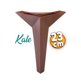 Badem10 23 cm Kahverengi Ahşap Desenli Kale Lüks Mobilya Kanepe Sehpa Tv Ünitesi Koltuk Ayağı