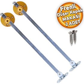 Badem10 25 cm 2 Adet Açık Kahve Metal Açma Kapama Amortisör Piston