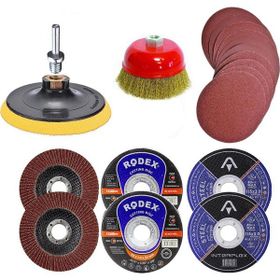 Badem10 25 Parça Spiral Taşlama Cırt Zımpara İnox Metal Kesici Flap Disk