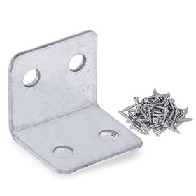 Badem10 25x25x30 mm 25 Adet Mobilya Dolap Köşe Bağlantı Sabitleme L Demir Gönye