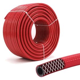 Badem10 30 Metre Çelik Kompresör 8 mm Thermo Hortum Kırmızı Hava Hortumu
