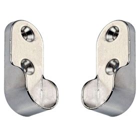 Badem10 30 mm 2 Adet Flanşı Oval Dolap Krom Elbise Askı Aparatı