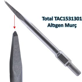 Badem10 30x410 mm Kırıcı Hilti Uç Ucu Altıgen Düz Total TAC1531301 Murç