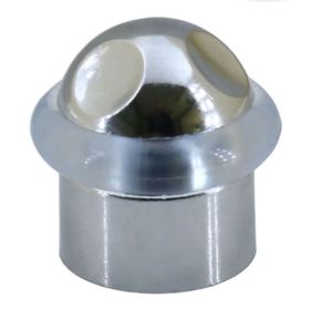 Badem10 35 mm Silikonlu Contalı Vidalı Parlak Krom Kapı Stoperi