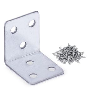 Badem10 35x35x30 mm 5 Adet Mobilya Dolap Köşe Bağlantı Sabitleme L Demir Gönye