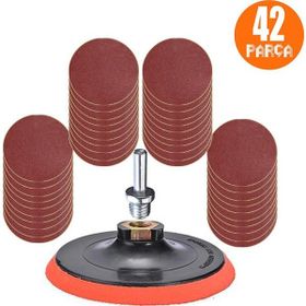 Badem10 42 Parça 115 mm Cırt Zımpara Seti + Matkap Aparatı