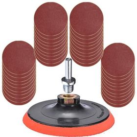 Badem10 42 Parça 115 mm Cırt Zımpara Seti + Matkap Aparatı