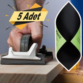 Badem10 5 Adet Su Zımparası 120 Kum 23x28 cm Yumuşak Kağıt Tabaka Sulu Kuru Zımpara