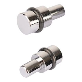 Badem10 50 Adet Raf Pimi Contalı Cam Ahşap Metal Tutucu Çivisi Mobilya Metal Dolap Pimi
