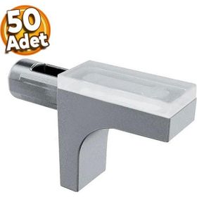 Badem10 50 Adet Raf Pimi Düz Vantuzlu Cam Ahşap Metal Raf Tutucu Çivisi Mobilya Dolap Pimi