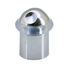 Badem10 50 mm Silikonlu Contalı Vidalı Parlak Krom Kapı Stoperi