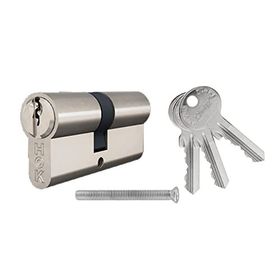 Badem10 68 mm 3 Anahtarlı Hok Dış Kapı Kilit Göbeği Silindir Barel