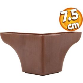 Badem10 7.5 cm Kahverengi Ahşap Desenli Baza Ayak Rose Lüks Mobilya Kanepe Sehpa Puf Koltuk Ayağı