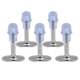 Badem10 8 cm Krom Metal Silikonlu Kapı Stoperi