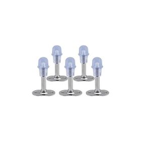 Badem10 8 cm Krom Metal Silikonlu Kapı Stoperi