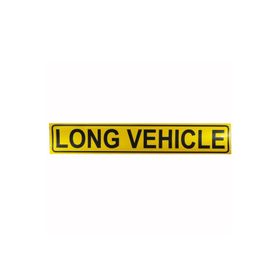 Badem10 9x50 cm Long Vehichle Yazısı Reflektörlü Fosforlu Şerit Bant