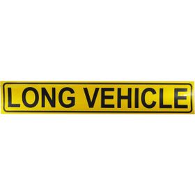 Badem10 9x50 cm Long Vehichle Yazısı Reflektörlü Fosforlu Şerit Bant